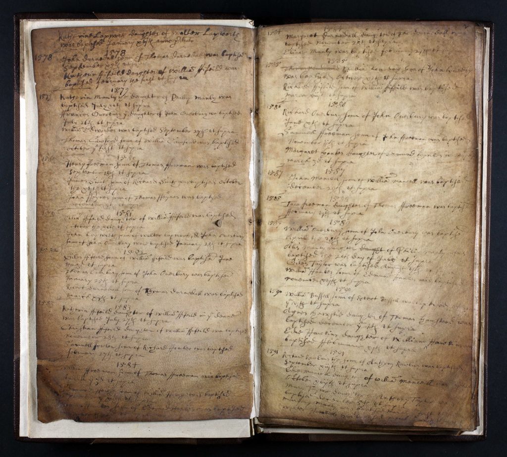 Turkdean Parish Record Book
1577-1591