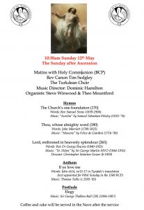 Matins with Holy Communion at All Saints Church, Turkdean 10:30am, Sunday 12th May