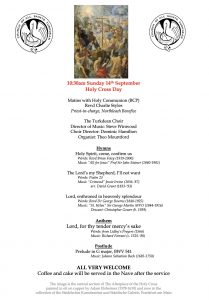 BCP Matins & Holy Communion at All Saints Church Turkdean on Sunday 14th September 2025